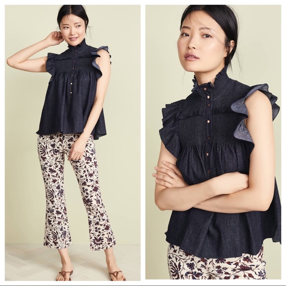 see by chloe denim top